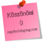 Köszönöm – egy apró gesztus a boldogságért